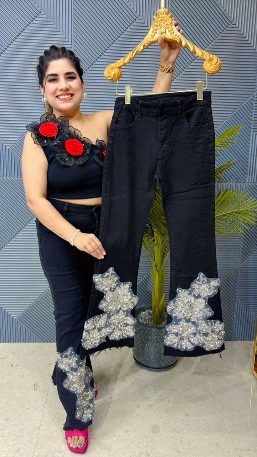 Premium Jean With Patch Work GGR1000