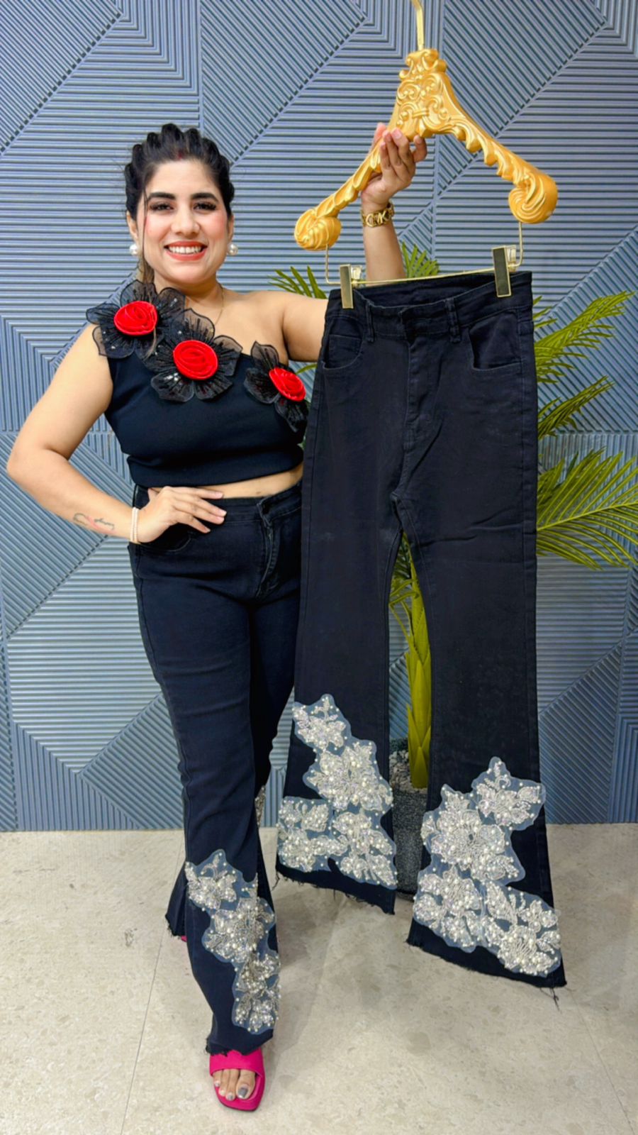 Premium Jean With Patch Work GGR1000