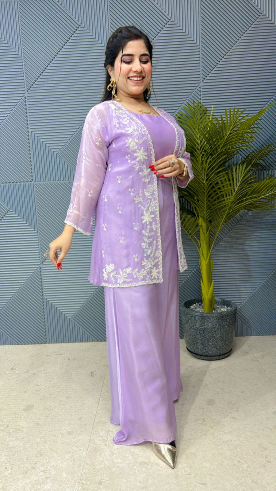 Premium Partywear Three Piece Dress GGR1138