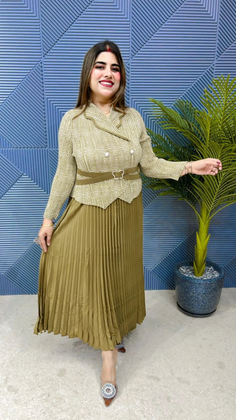 Premium Quality Platted Dress GGR656