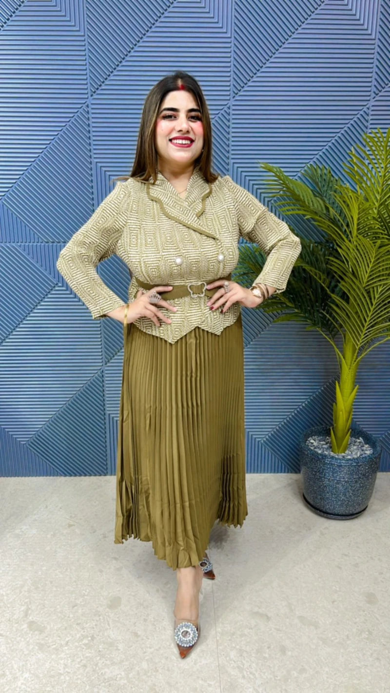 Premium Quality Platted Dress GGR656