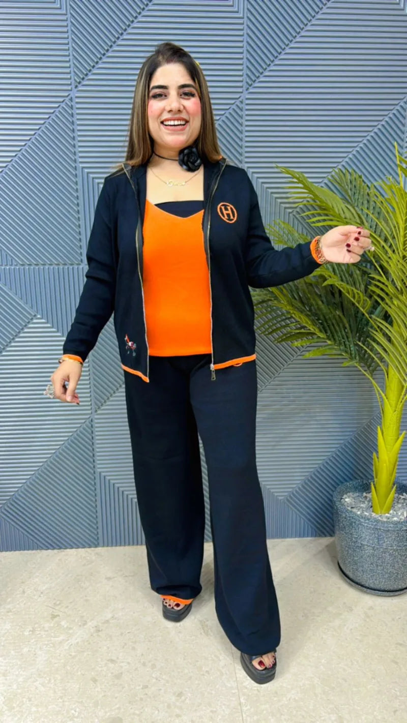 Premium Three-Piece Cord Set: Imported Lycra Stretch Fabric with Heavy-Duty Quality GGR636