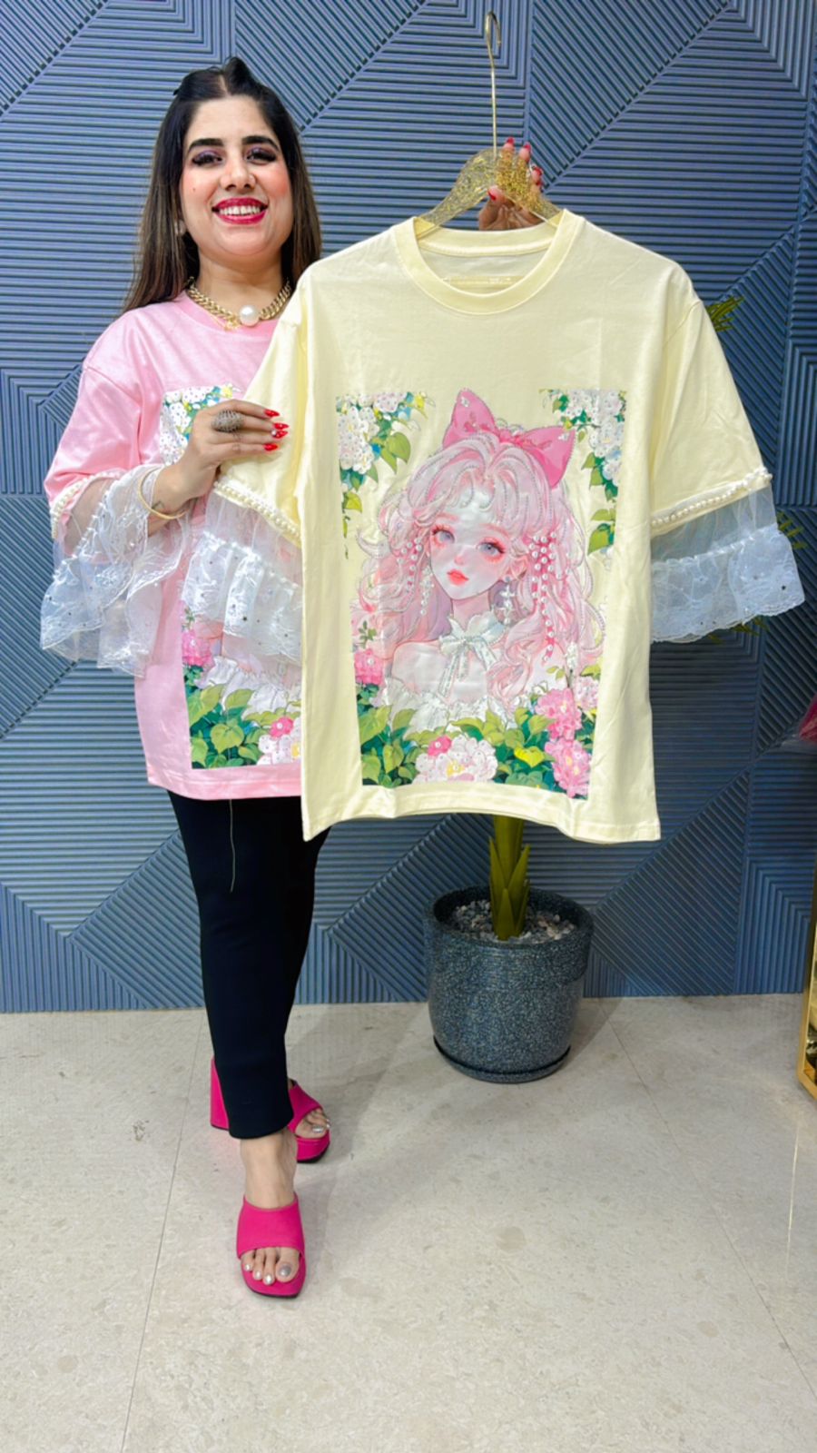 Premium Top With Beautiful Frill Sleeves GGR1059
