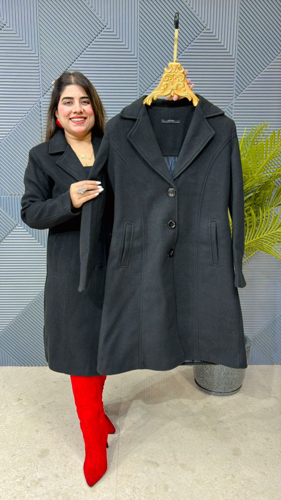 Premium Warm Long Blazer GGR861