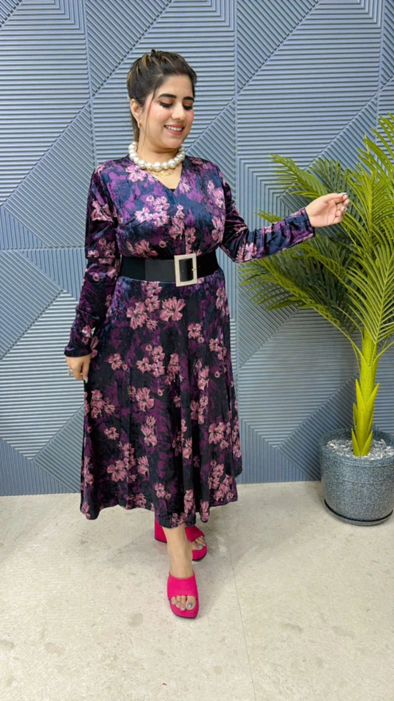 Premium Velvet Dress GGR646