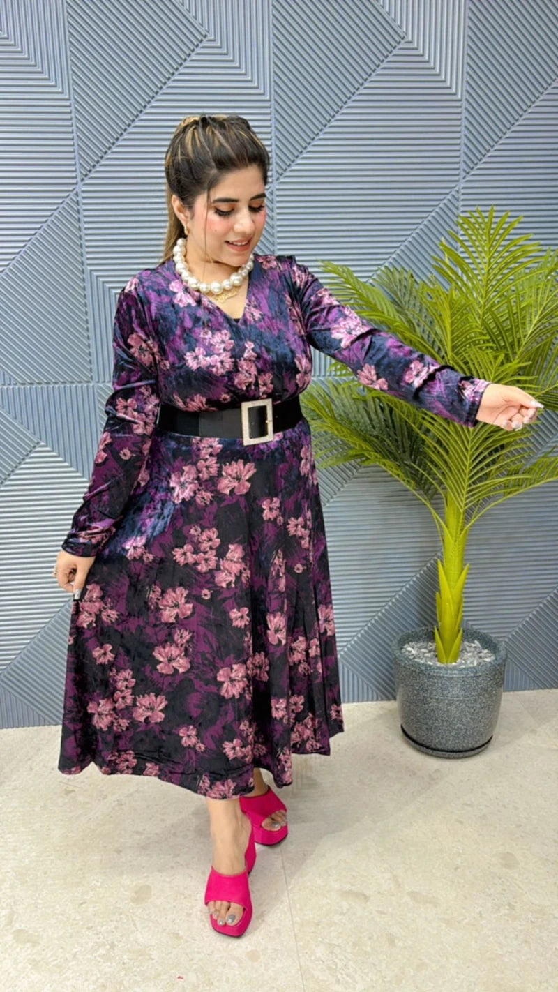 Premium Velvet Dress GGR646