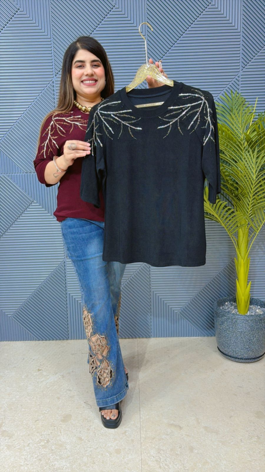 Stunning Power Net Summer Top GGR1270