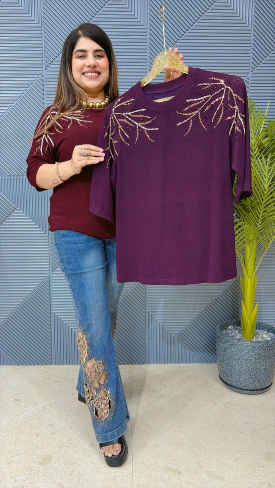 Stunning Power Net Summer Top GGR1270