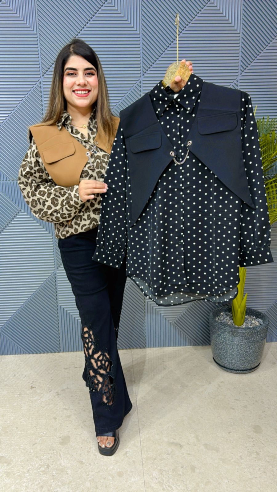 Stunning Shirt With Colar GGR1198