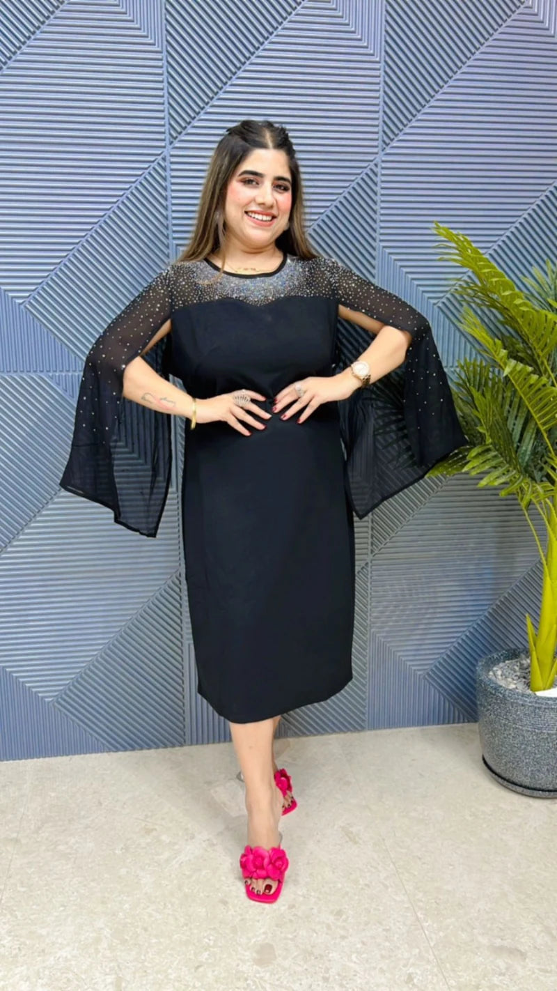 Stunning Swarovski Party Wear Dress GGR586