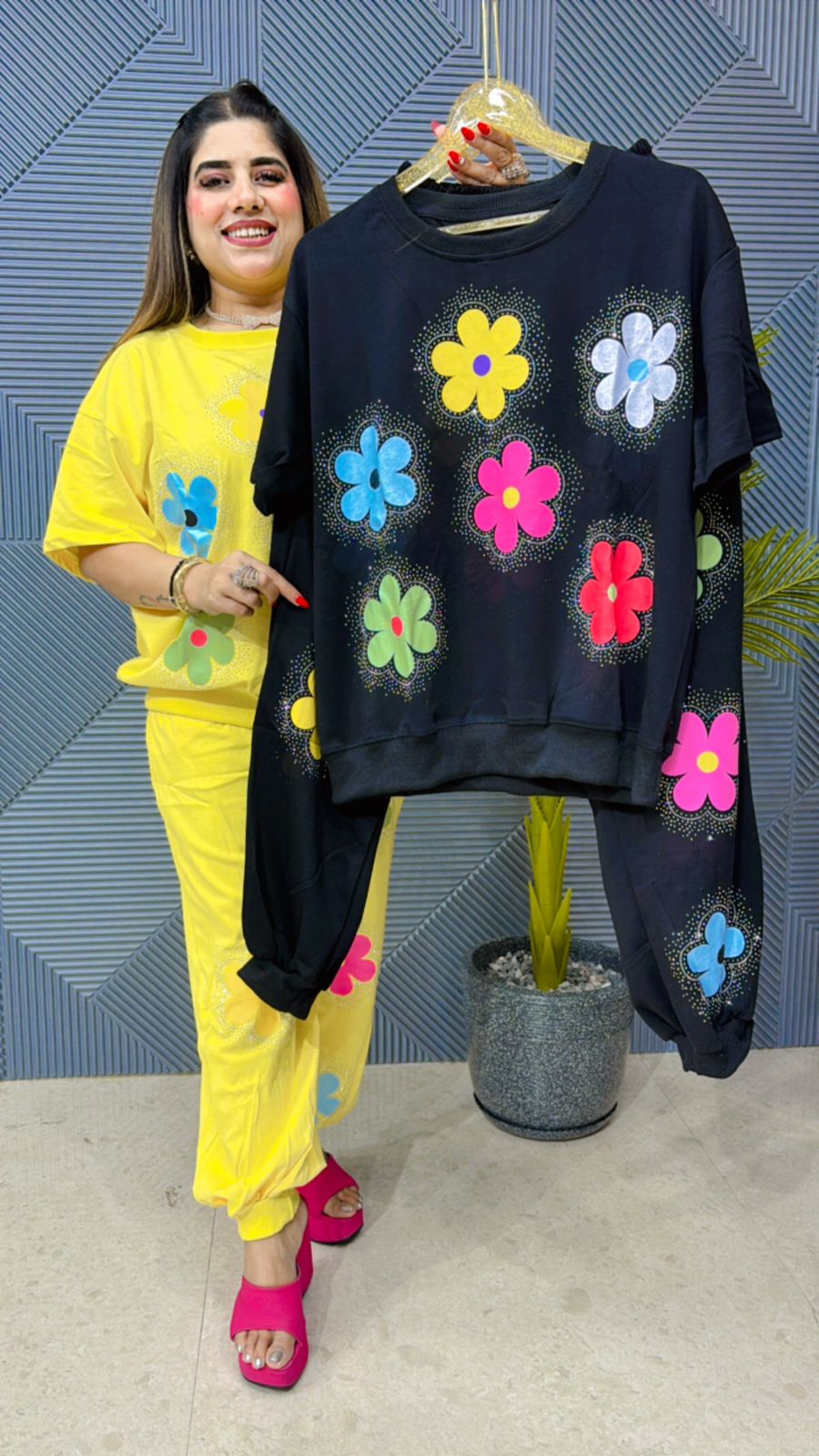 Summer Cordset With Flower Print GGR1101