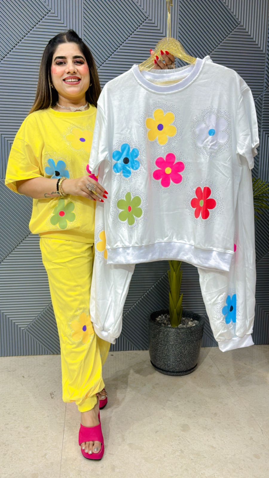 Summer Cordset With Flower Print GGR1101