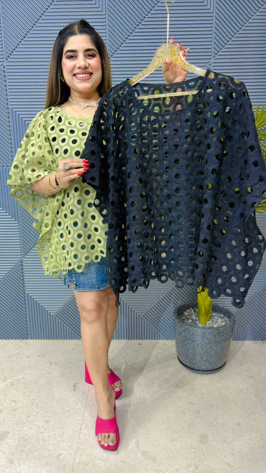 Summer Lace Kaftan Top GGR1097