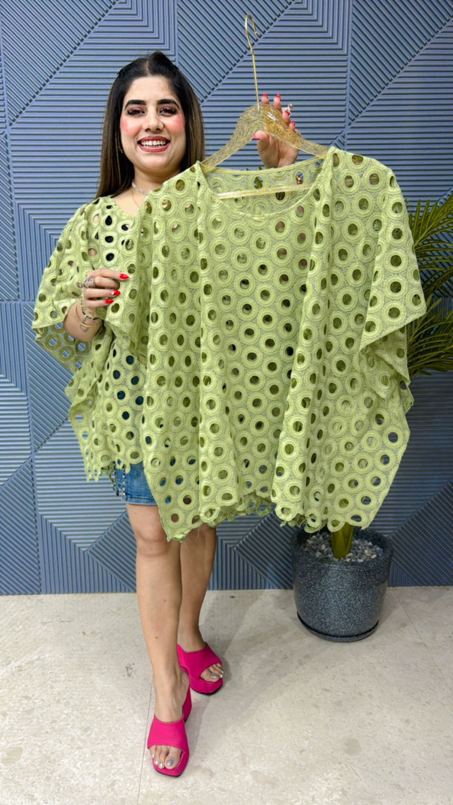 Summer Lace Kaftan Top GGR1097