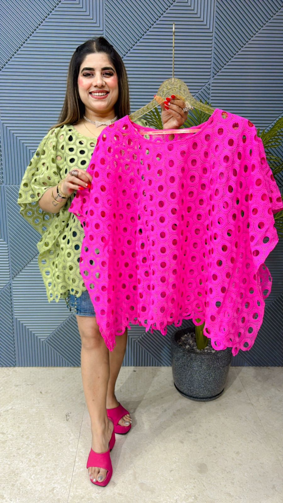 Summer Lace Kaftan Top GGR1097