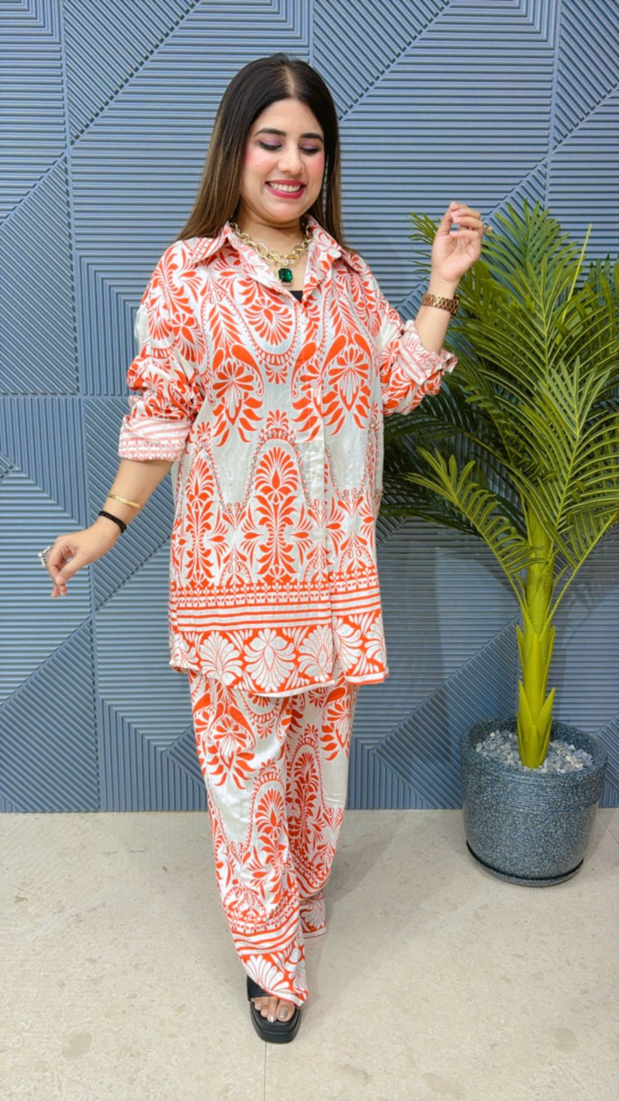 BEAUTIFUL PRINTED CORD-SET GGR1378
