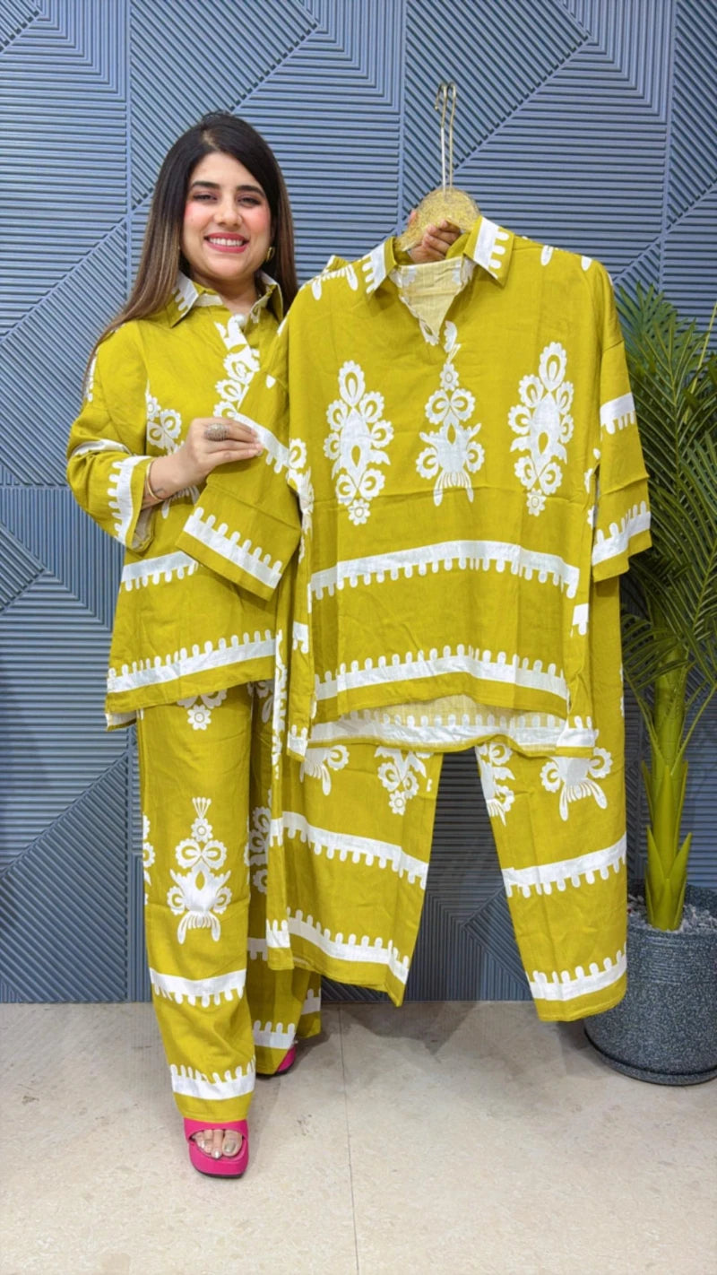 BEAUTIFUL SUMMER COTTON CORDSET GGR1558