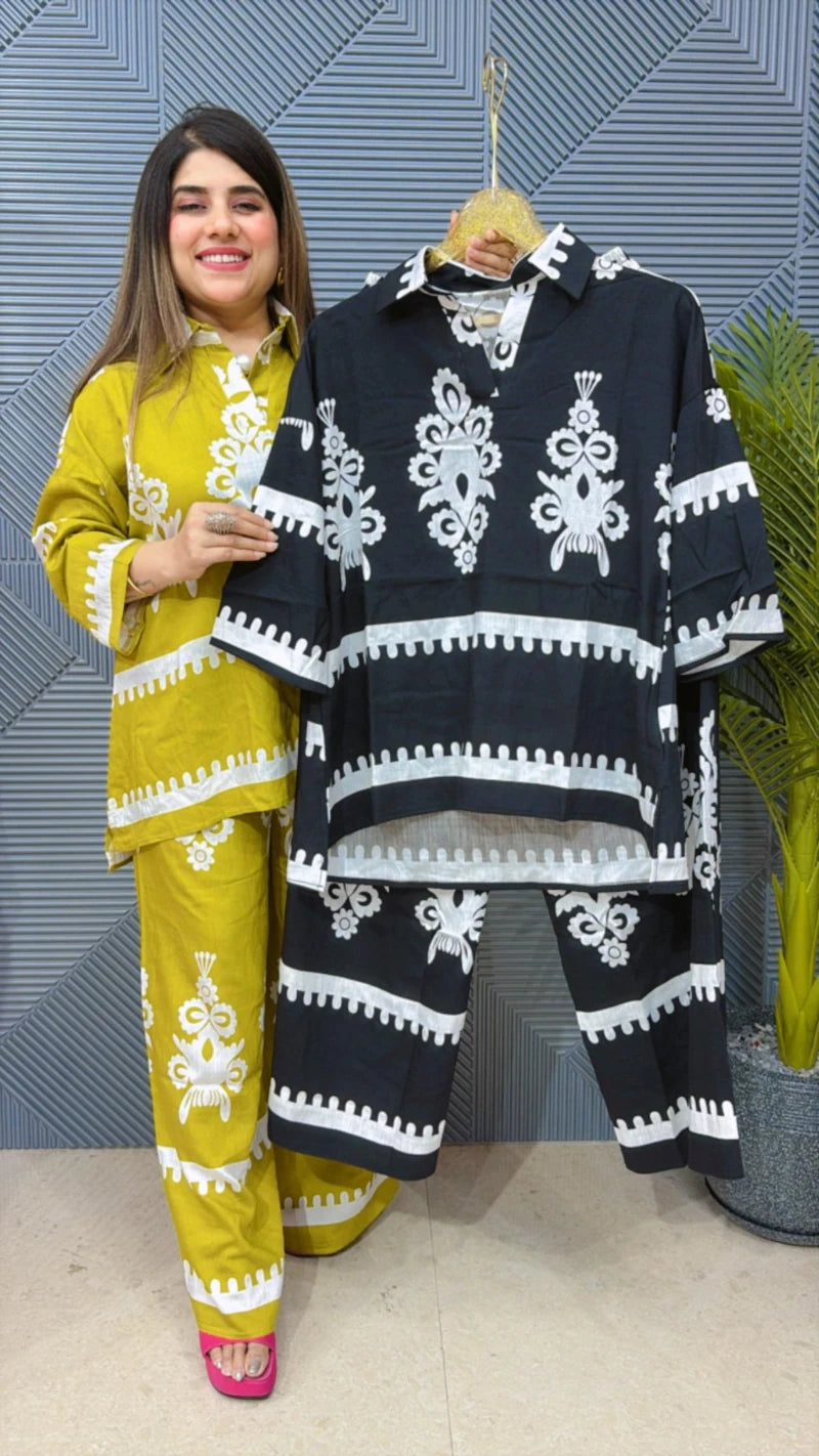 BEAUTIFUL SUMMER COTTON CORDSET GGR1558