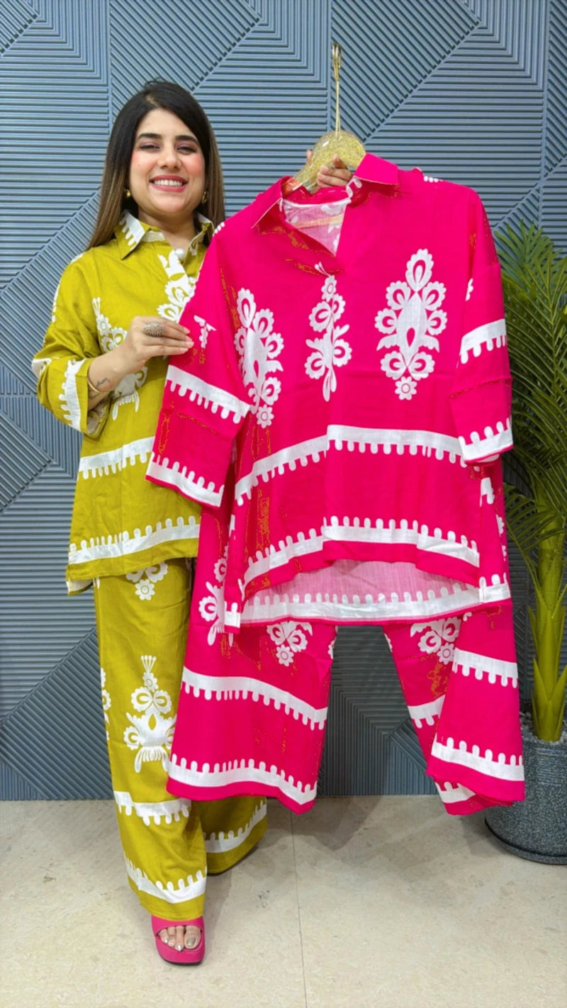 BEAUTIFUL SUMMER COTTON CORDSET GGR1558