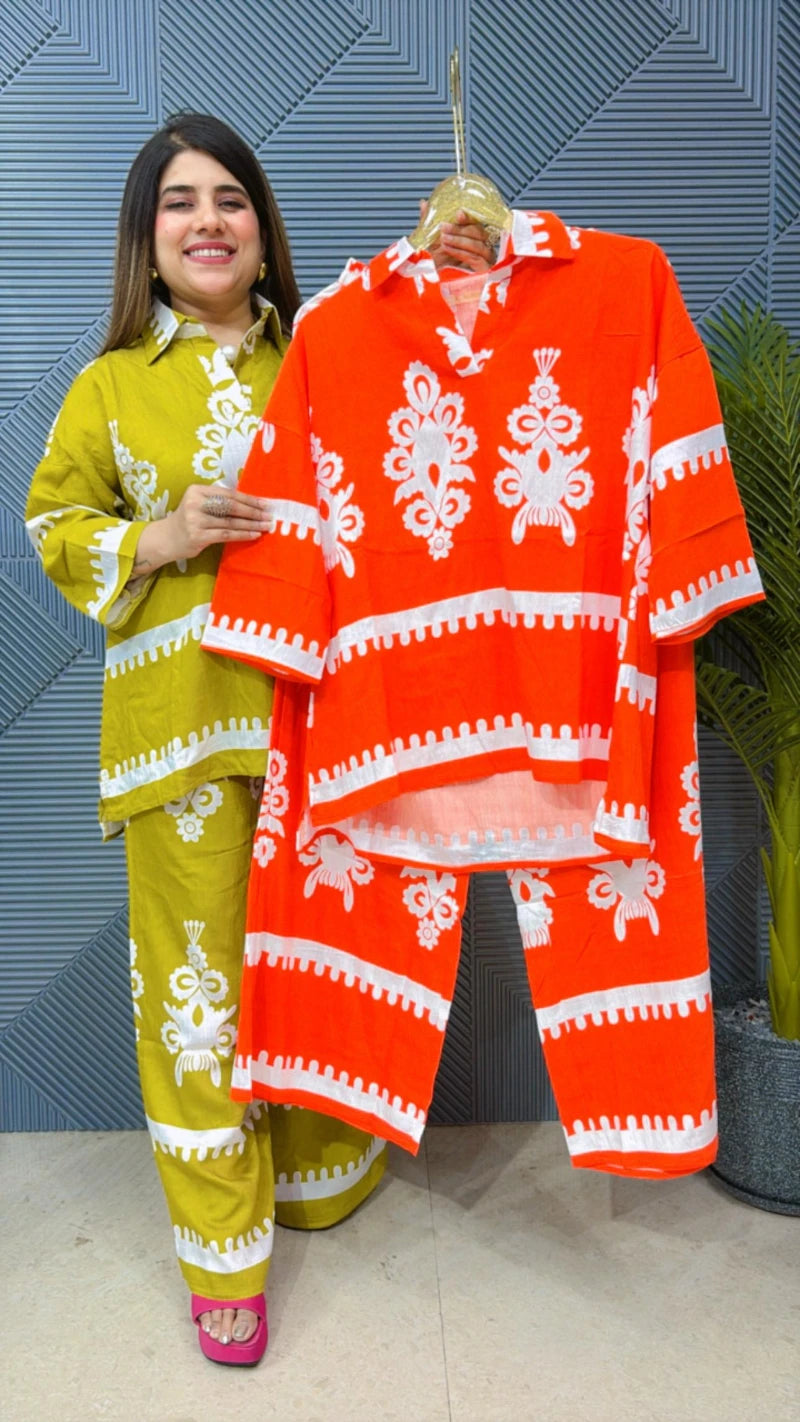 BEAUTIFUL SUMMER COTTON CORDSET GGR1558