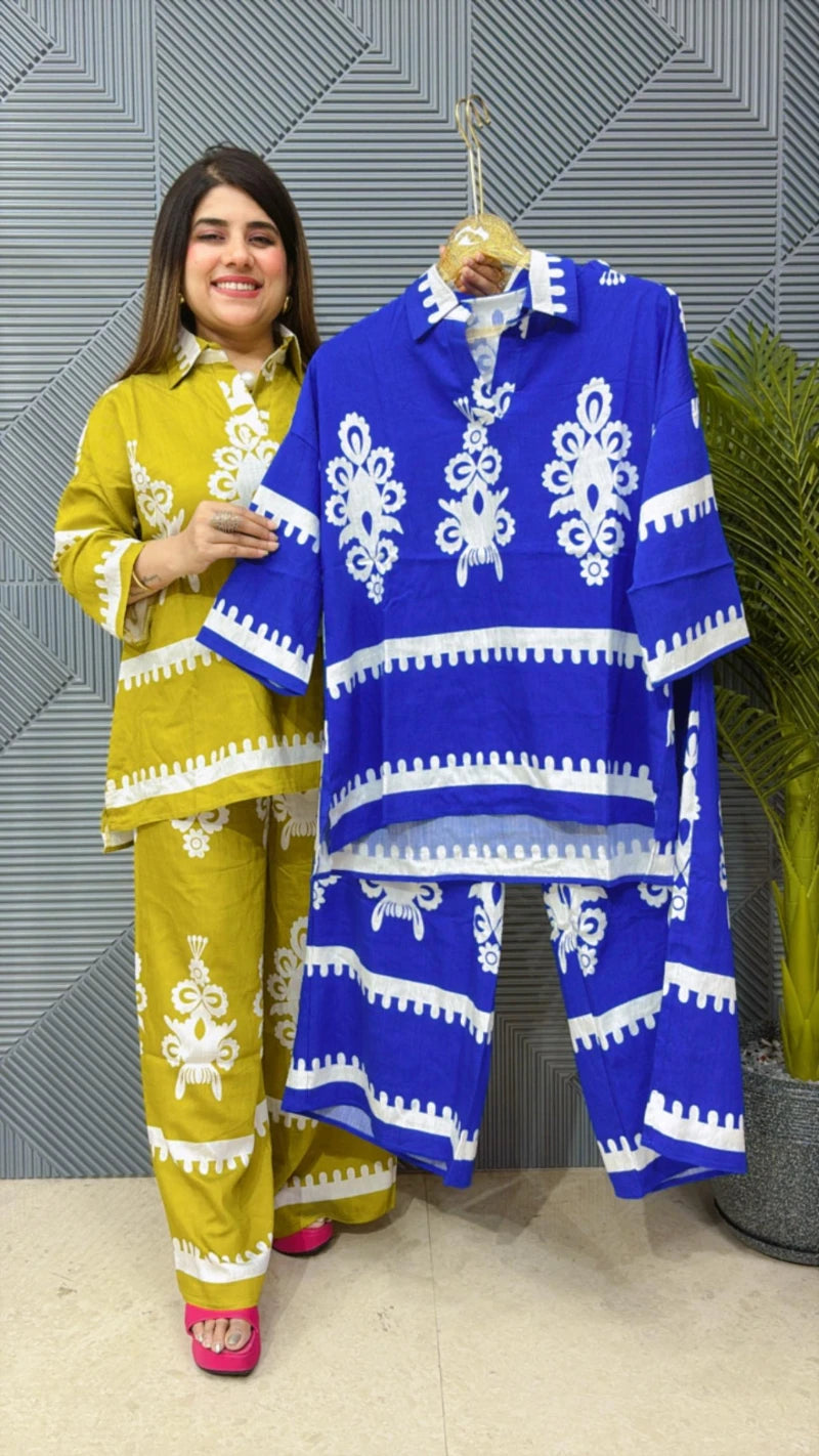 BEAUTIFUL SUMMER COTTON CORDSET GGR1558