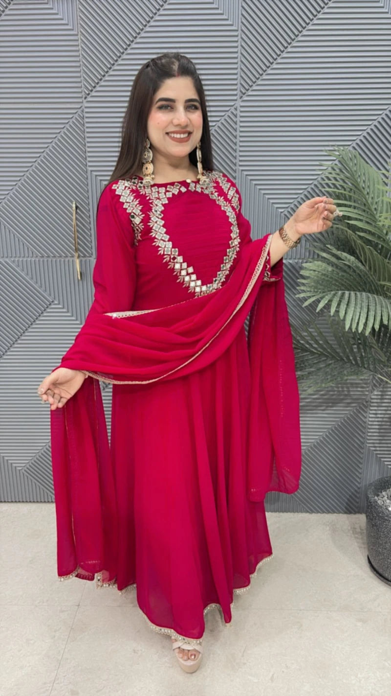 PREMIUM 3 PCS ANARKALI SUIT GGR3100