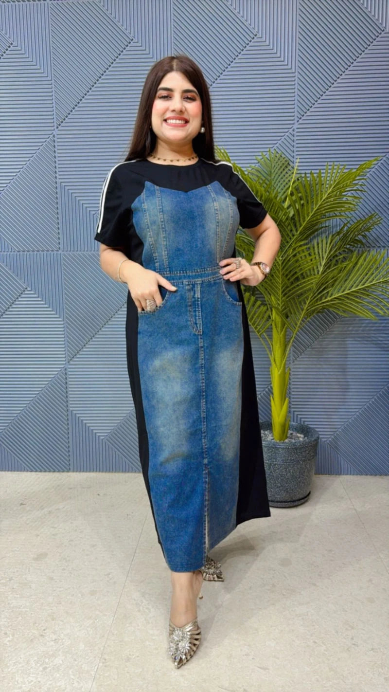 PREMIUM STYLISH DENIM DRESS GGR1689
