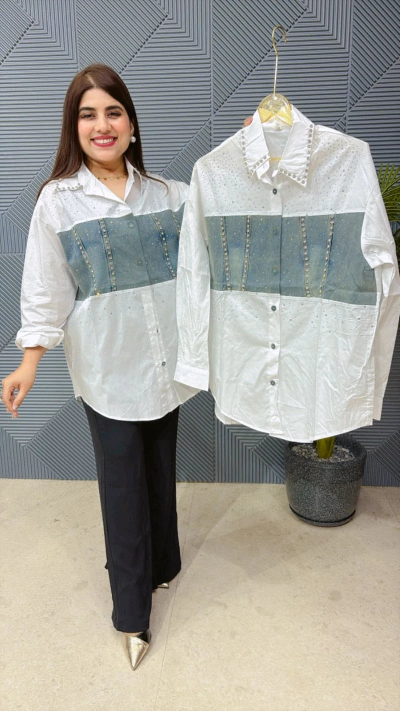 SUMMER COTTEN DENIM SHIRT GGR1733