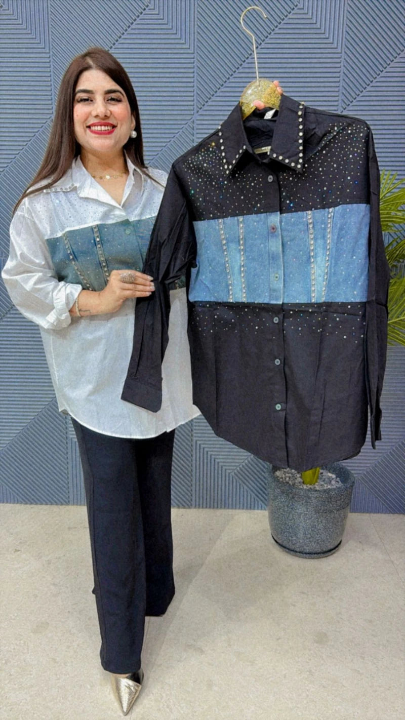 SUMMER COTTEN DENIM SHIRT GGR1733