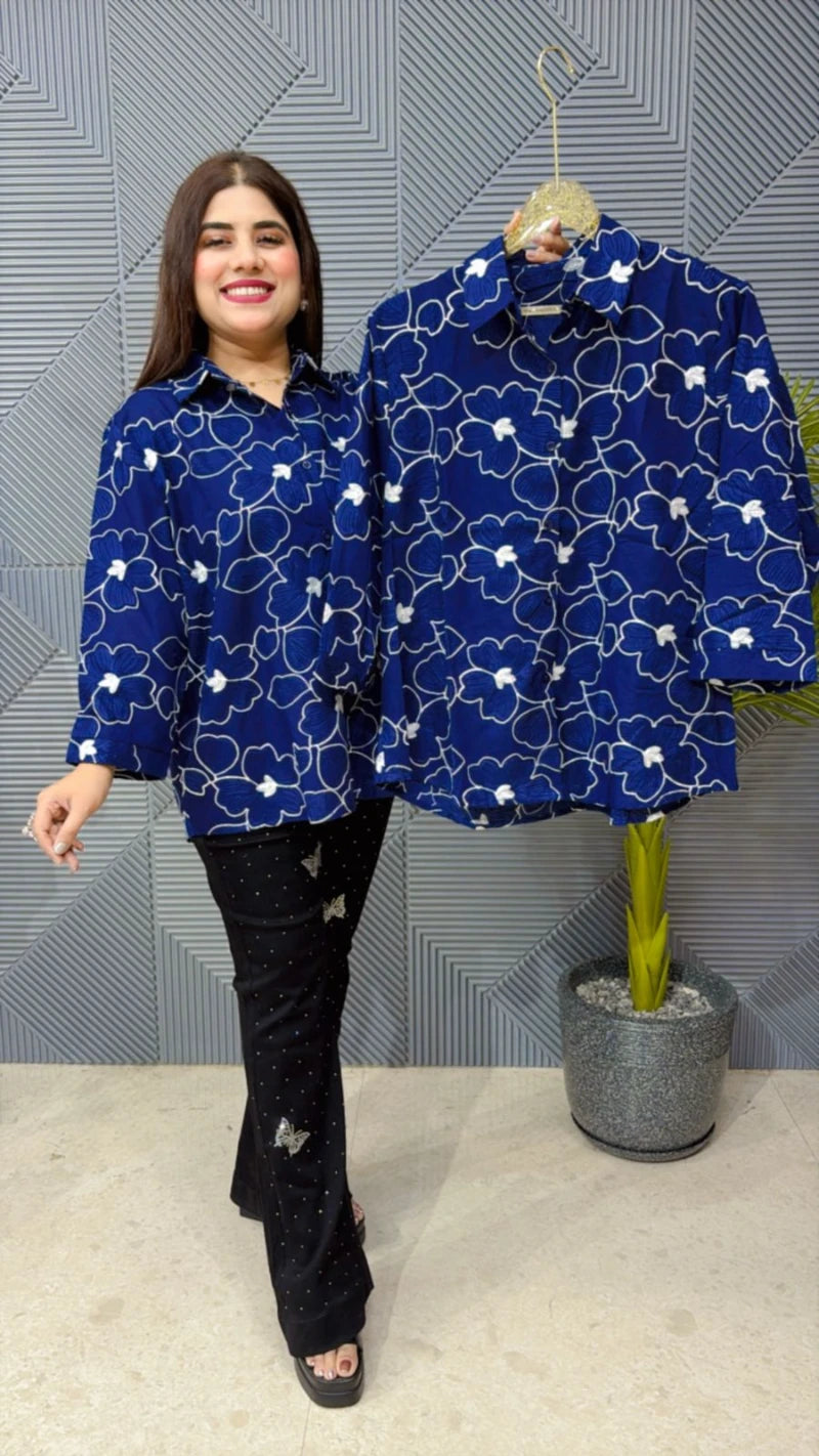 COTTON EMBROIDERED SHIRT GGR1745