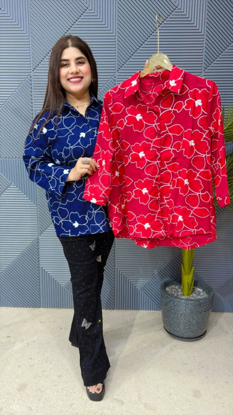 COTTON EMBROIDERED SHIRT GGR1745