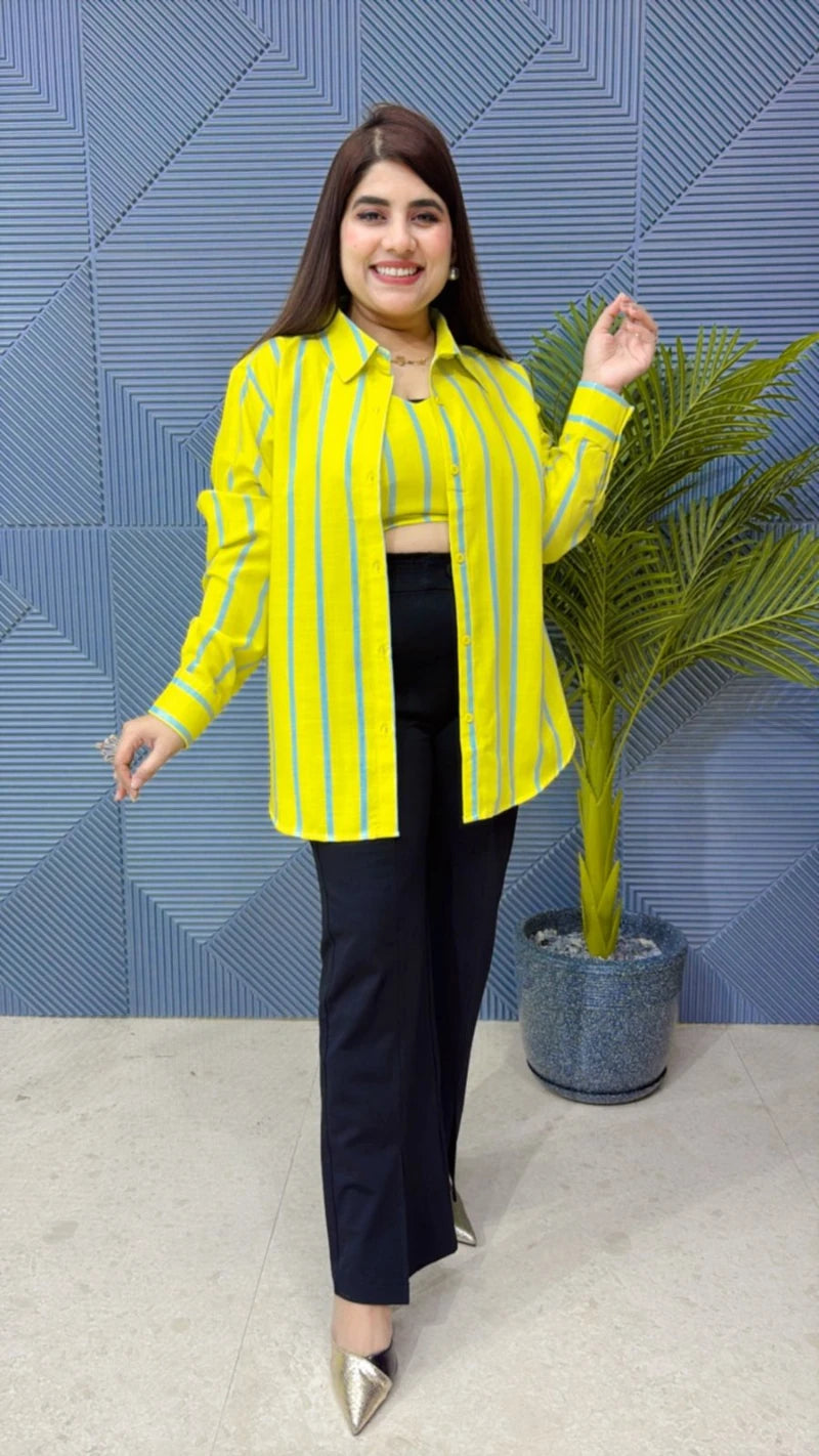 SUMMER COTTEN SHIRT WITH BUSTIER GGR1810