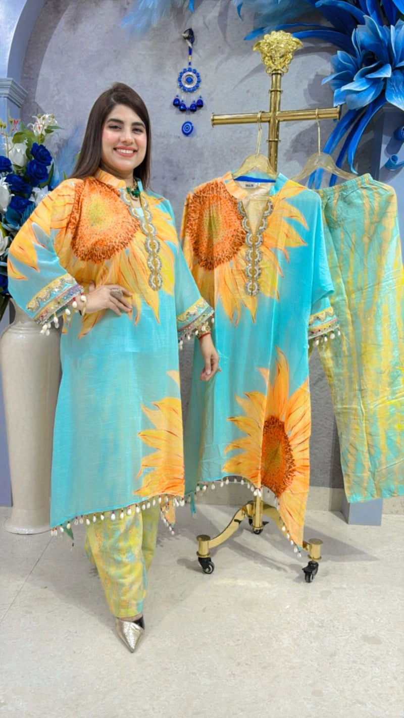 KAFTAN CORDSET IN COTTON GGR1838