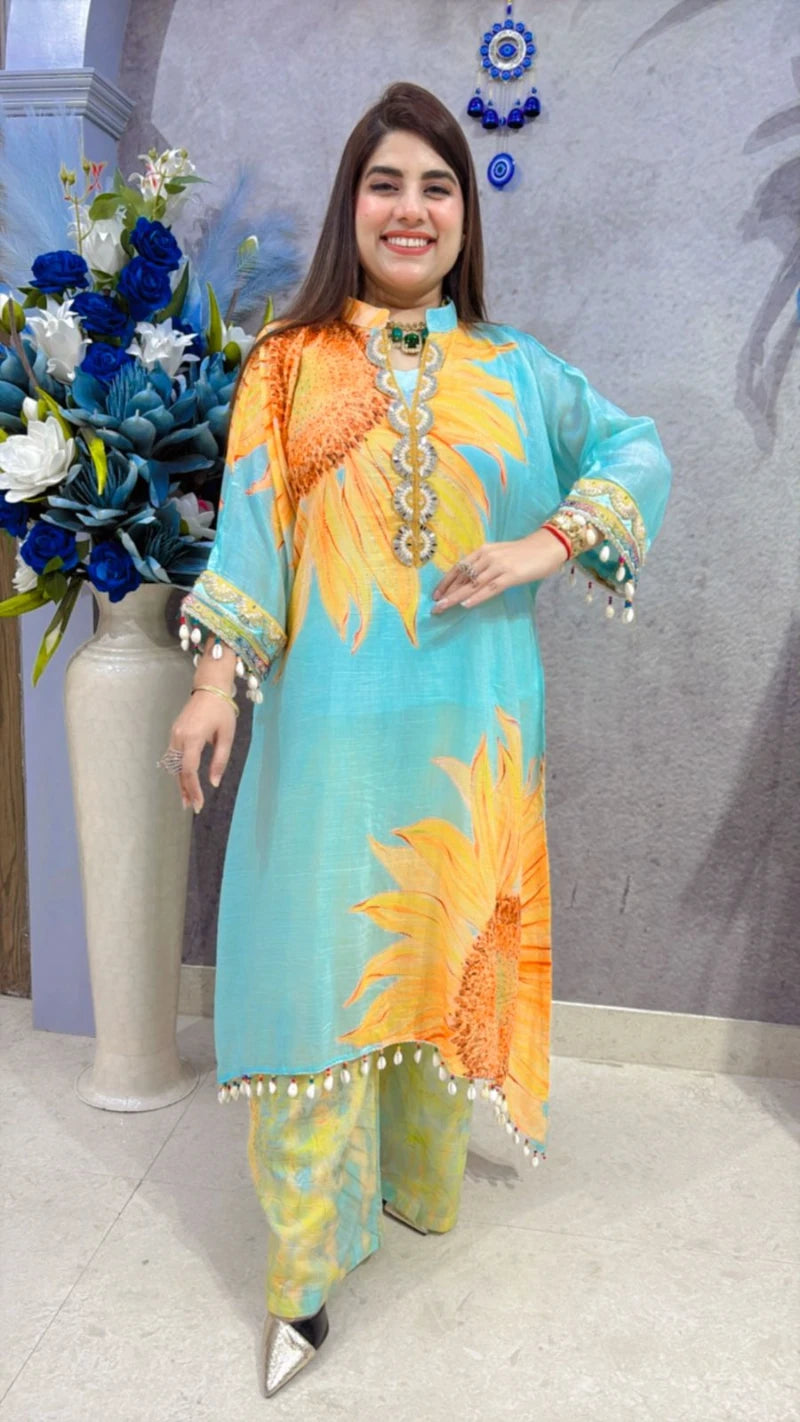 KAFTAN CORDSET IN COTTON GGR1838
