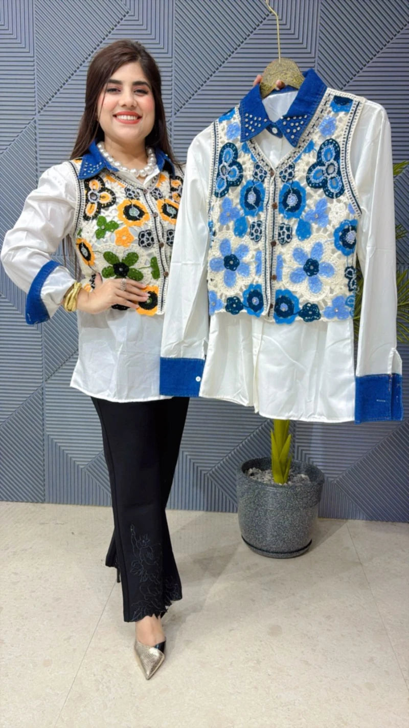 SHIRT WITH CROSIA WORK JECKET GGR1857