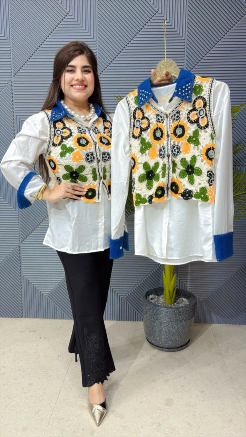 SHIRT WITH CROSIA WORK JECKET GGR1857