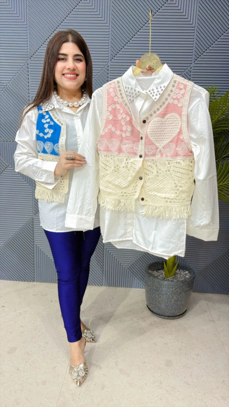 PREMIUM SHIRT WITH CROSIA WORK BASKET GGR1912