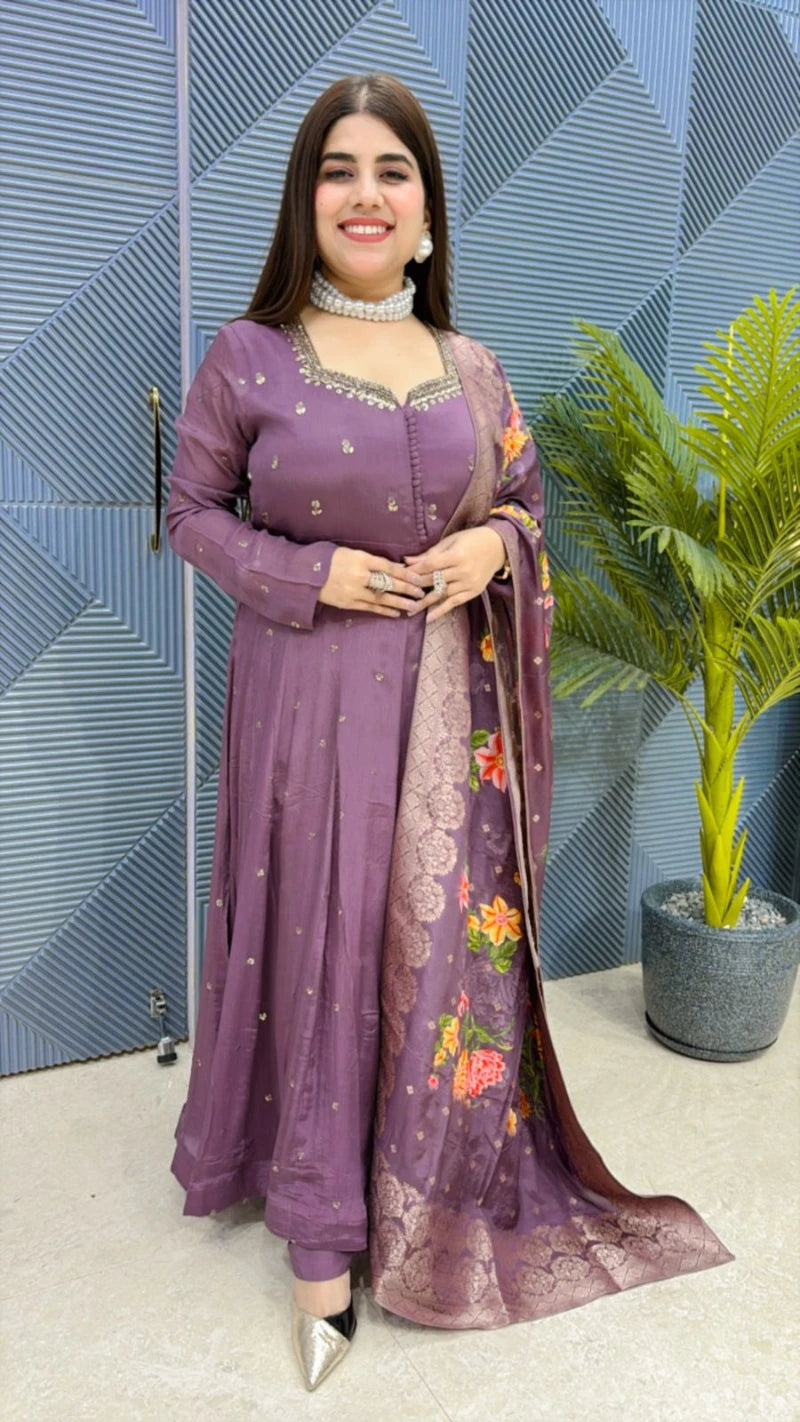 BEAUTIFUL 3PCS. ANARKALI SUIT GGR1923