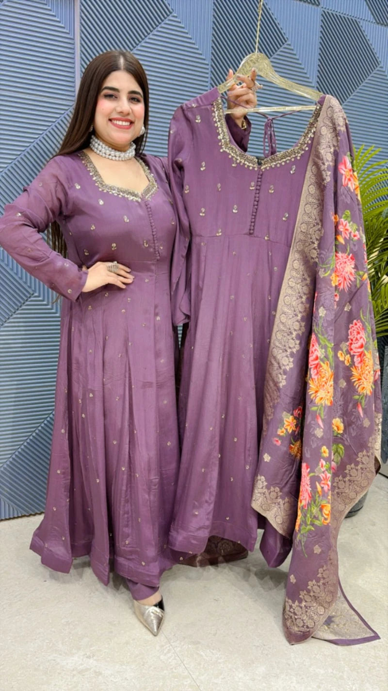 BEAUTIFUL 3PCS. ANARKALI SUIT GGR1923