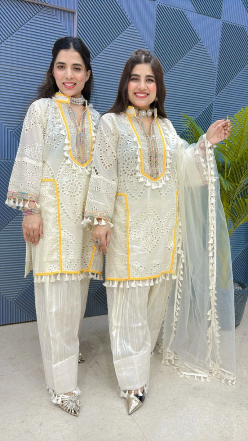 PREMIUM 3 PCS FARSI SALWAR SUIT GGR1933