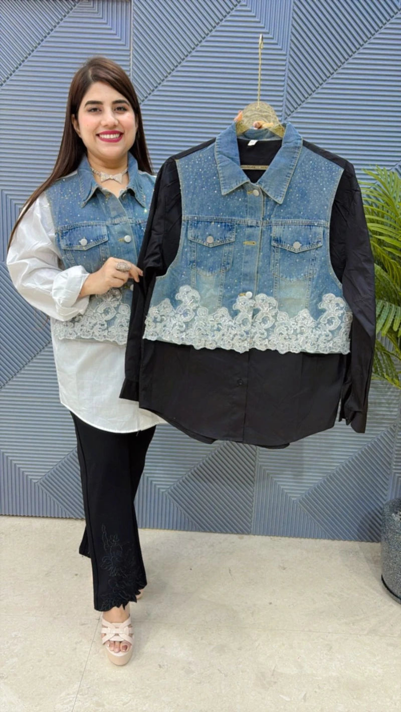 PREMIUM COTTEN DENIM SHIRT GGR2061