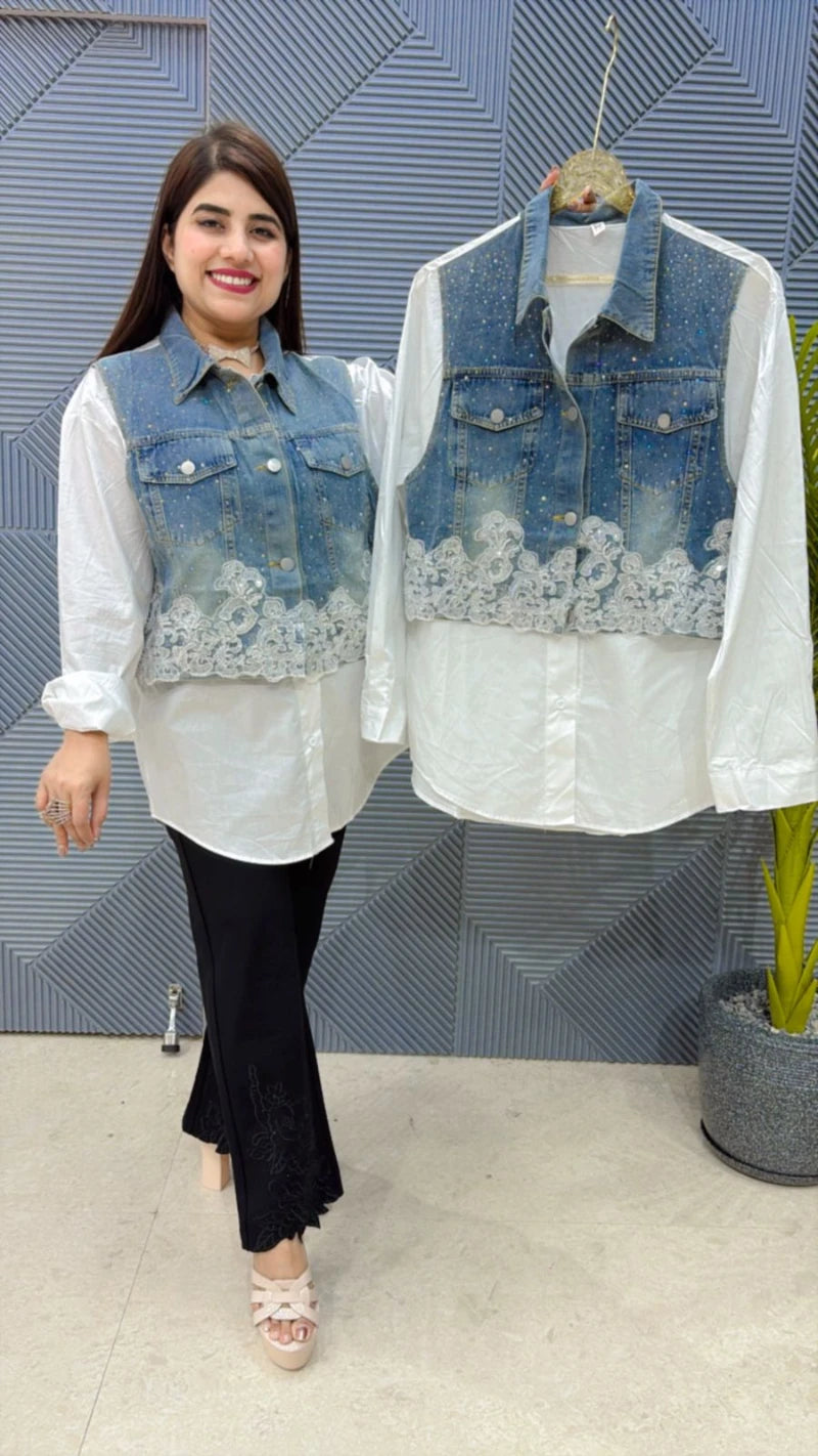 PREMIUM COTTEN DENIM SHIRT GGR2061