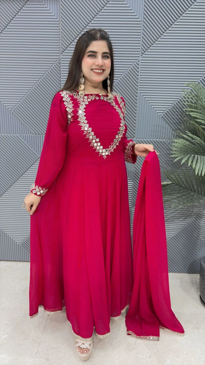 PREMIUM 3 PCS ANARKALI SUIT GGR3100