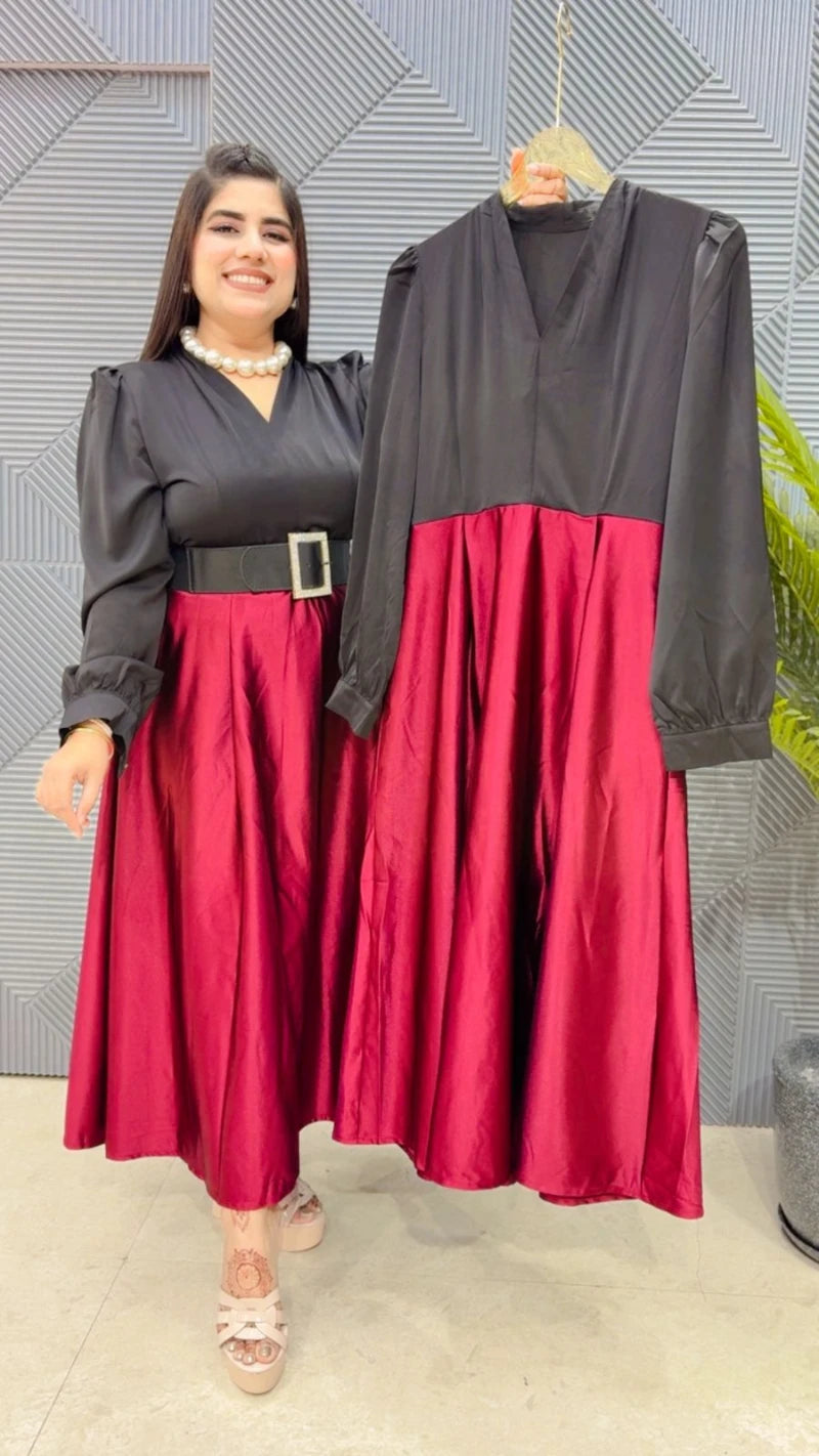 PREMIUM DRESS WITH BELT GGR3307