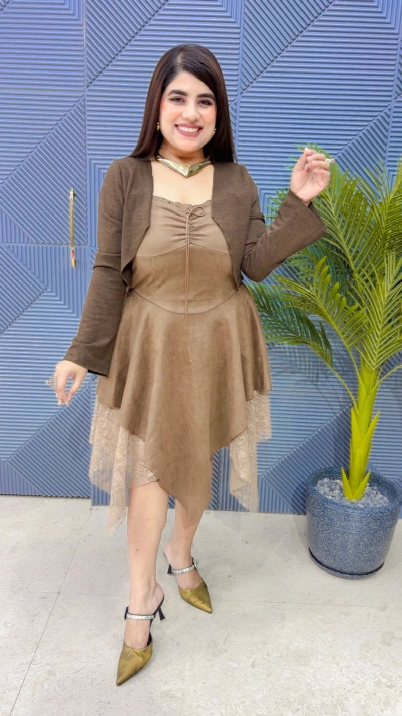 PREMIUM SUEDE DRESS GGR3497