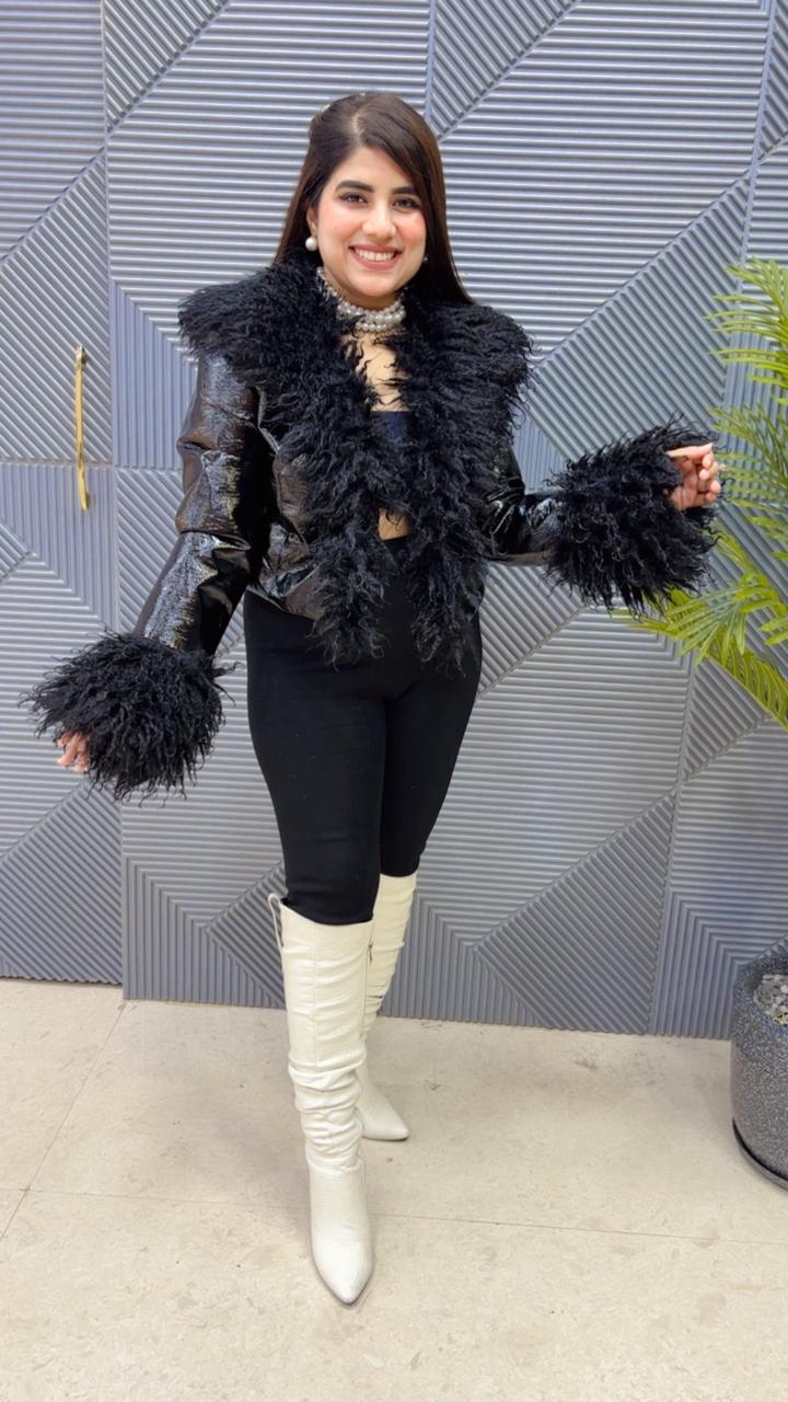 PREMIUM LEATHER FURR JACKET GGR3674