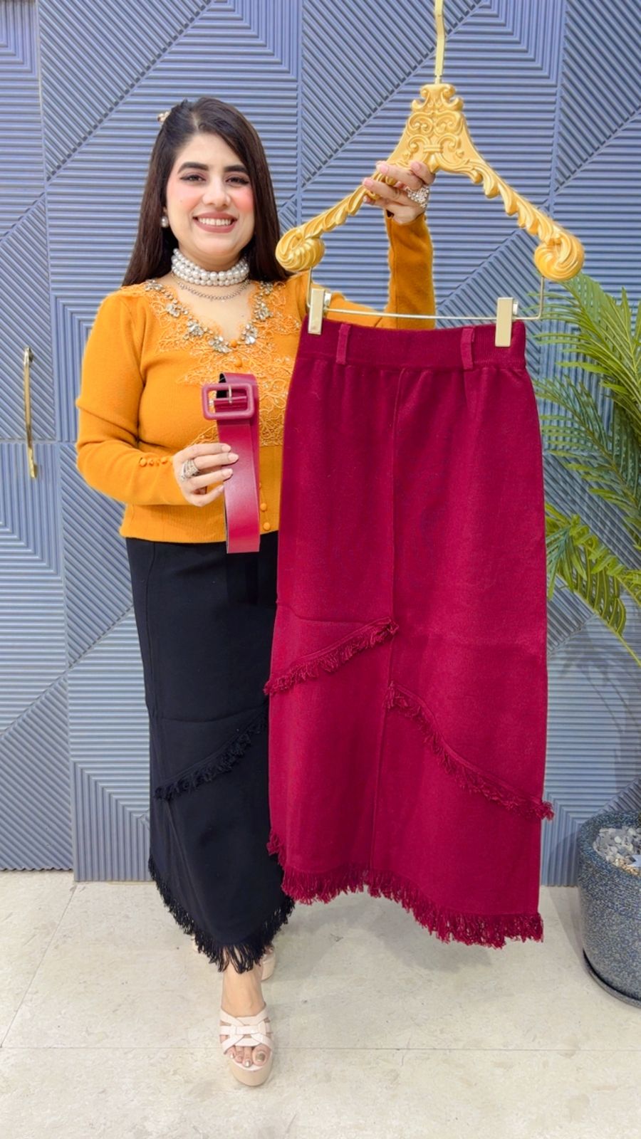 BEAUTIFUL WOLLEN SKIRT GGR3707