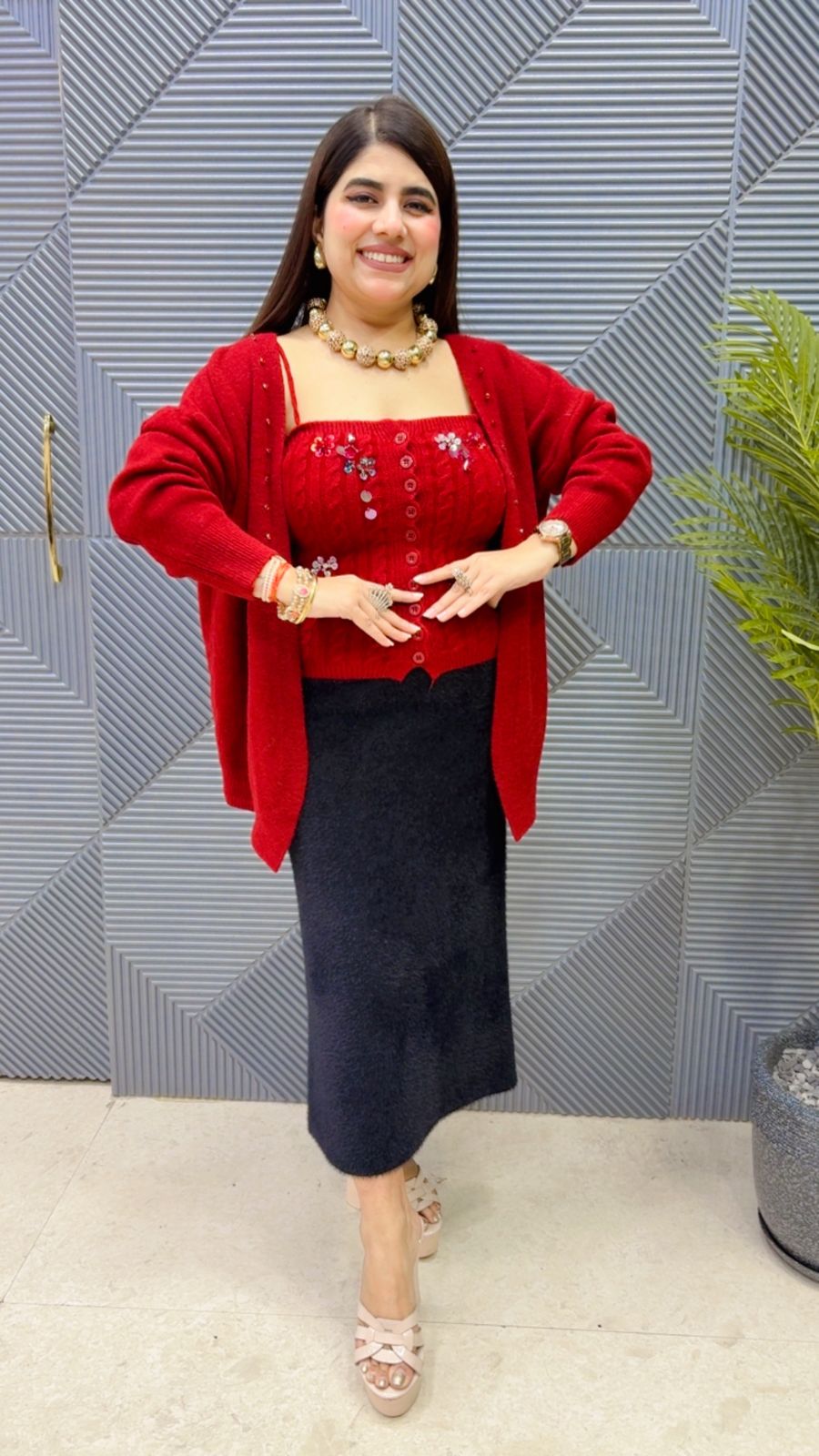 PREMIUM WINTERWEAR 2 PCS TOP GGR3834