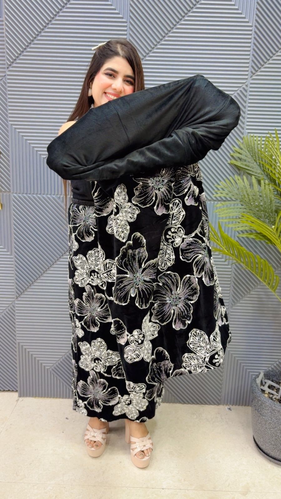 BEAUTIFUL VELVET SKIRT GGR3852