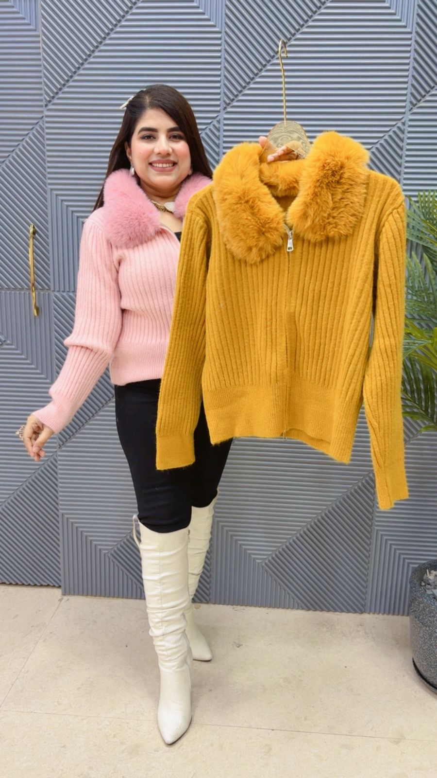 BEAUTIFUL FURR JACKET TOP GGR3943